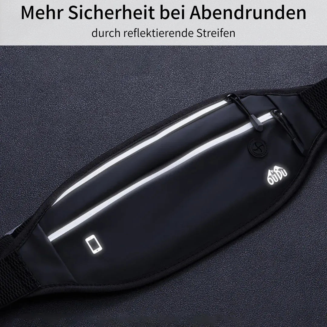 Sport-Bauchtasche – Wasserabweisend mit extra Fächern